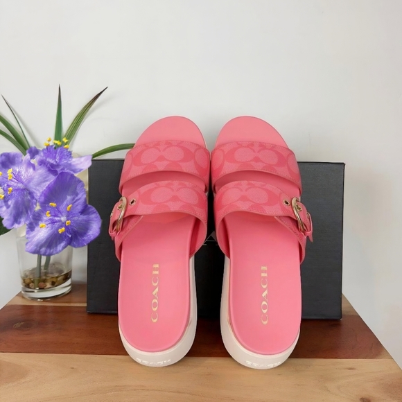 ⭐️⭐️⭐️⭐️⭐️ GENUINE COACH SANDALS 🆕️🔖 - Picture 2 of 7